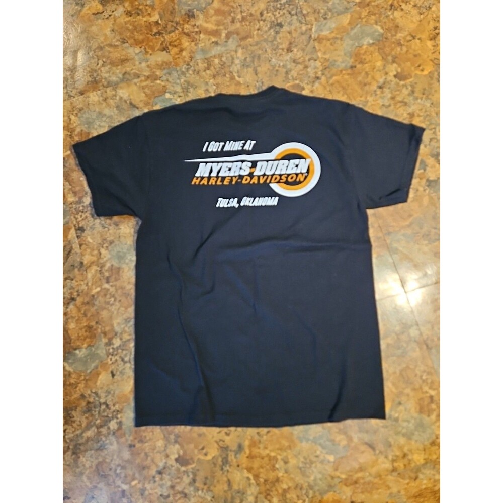 Myers Duren Harley-Davidson Tshirt Med.black with Harley logo Tulsa OK (A1063)